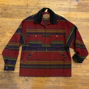 Woolrich Striped Vintage Multicolor Wool Jacket